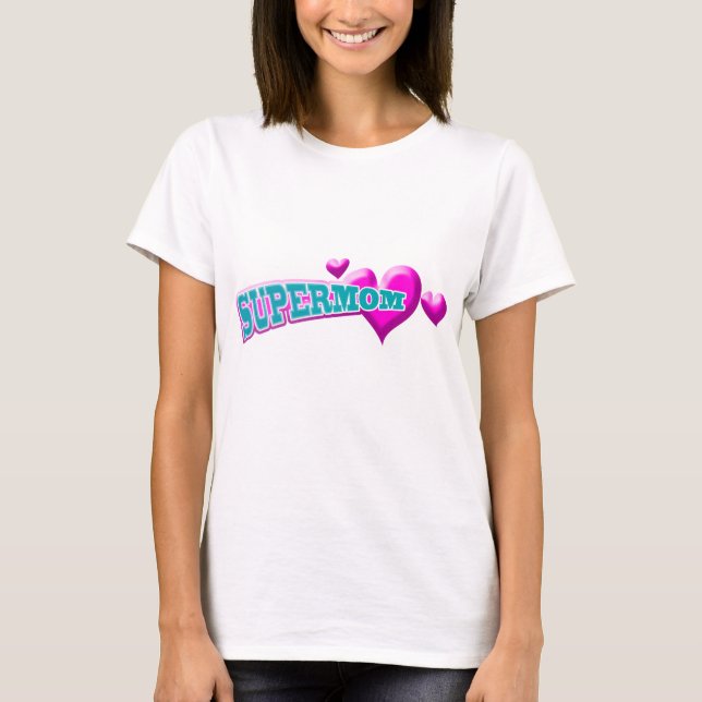 Supermomskjorta T Shirt (Framsida)