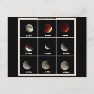 Supermoon & Eclipse Vykort