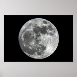 Supermoon Måne Poster