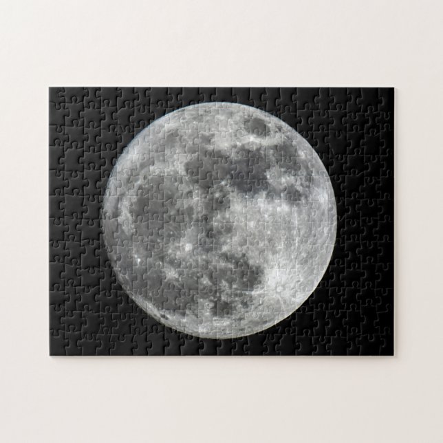 Supermoon månepussel pussel (Horisontell)