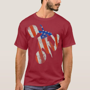 Supermoto America Flagga Supercross Riding T Shirt