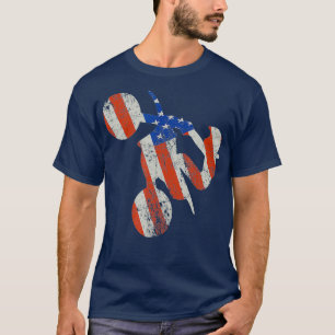 Supermoto America Flagga Supercross Riding T Shirt