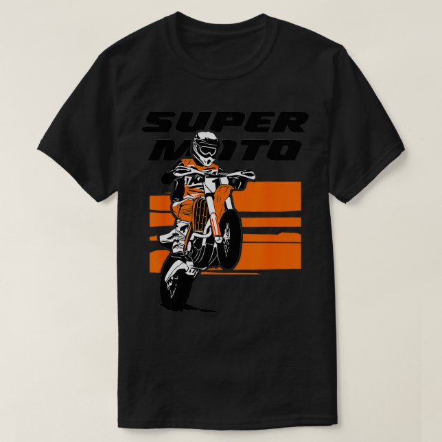 Supermoto Motocross Extreme Enduro Motocross Offr T Shirt (Design framsida)