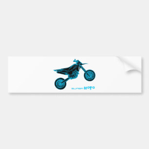 SuperMoto Wheelie Bildekal