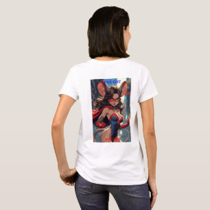 SuperMouse Kvinna Fick Krafter kvinnor vit T-shirt
