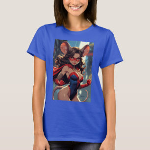 SuperMouse Kvinna kvinnor blå T-shirt