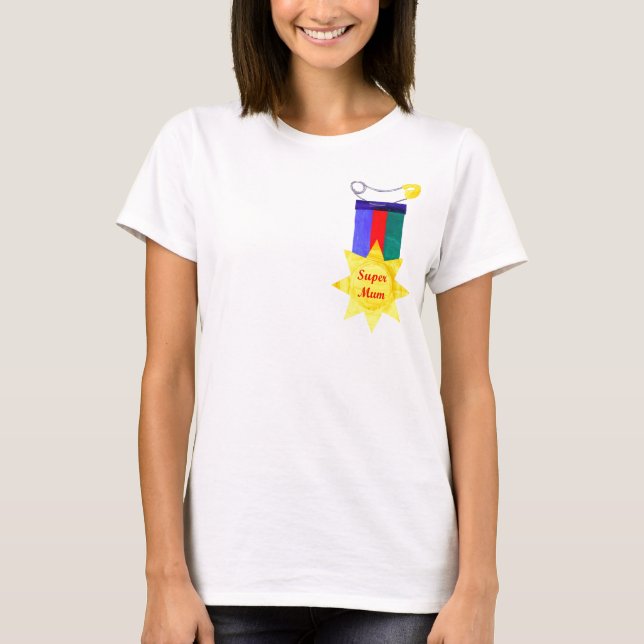 "SuperMum" T-tröja T-shirt (Framsida)