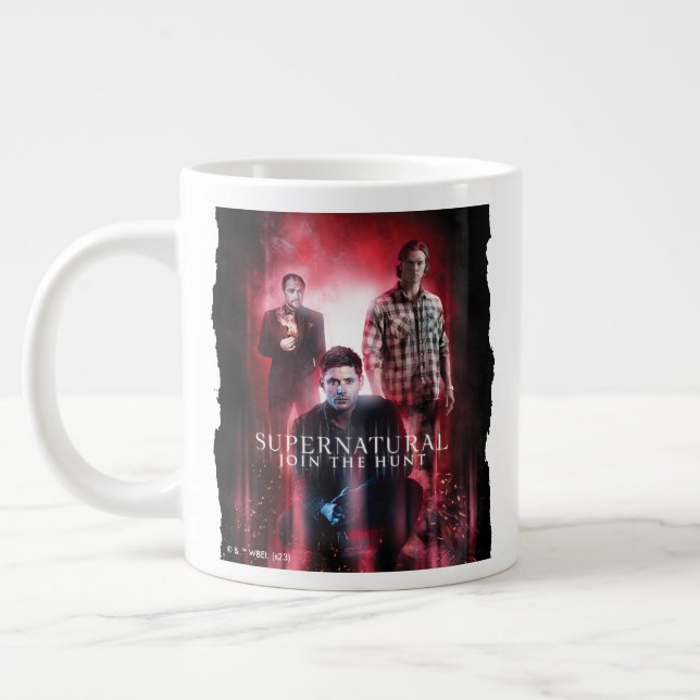 Supernatural Crowley, Dean och Sam Jumbo Mugg (Vänster)