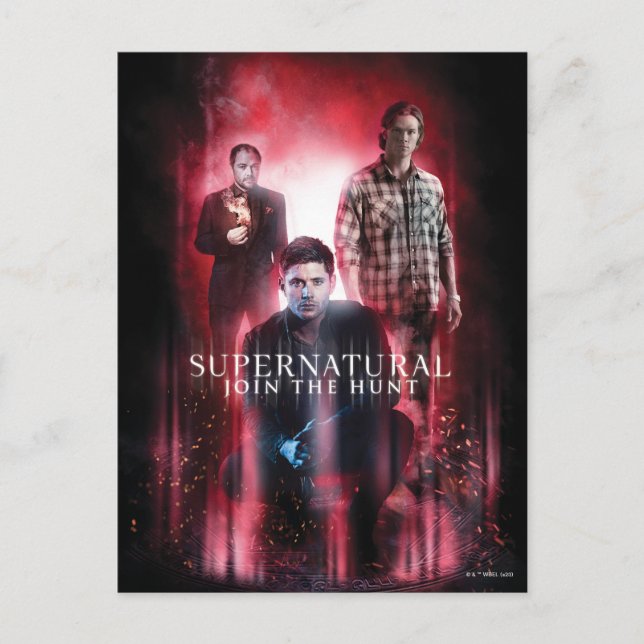 Supernatural Crowley, Dean och Sam Vykort (Framsida)