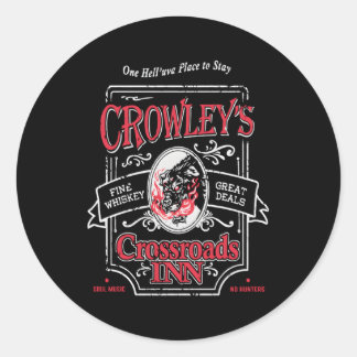 Supernatural Crowleys Crossways Inn Runt Klistermärke