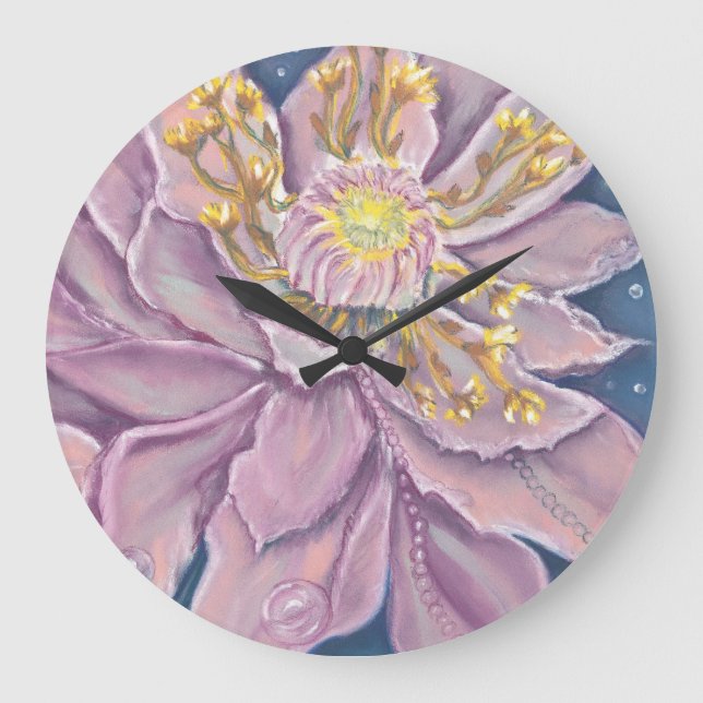 Supernatural Flower Stor Klocka (Framsida)