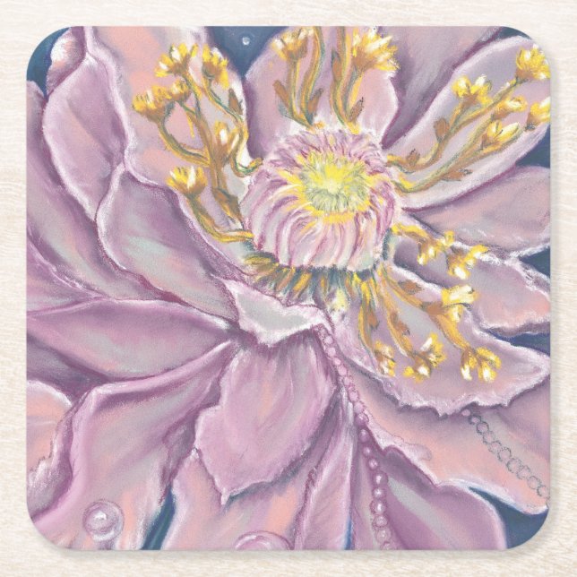Supernatural Flower Underlägg Papper Kvadrat (Framsidan)
