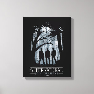 Supernatural Forest Silhouette Graphic Canvastryck
