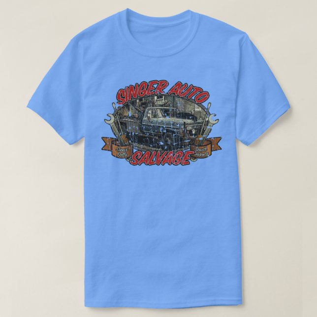 Supernatural Singer Auto Salvage 2006  T Shirt (Design framsida)