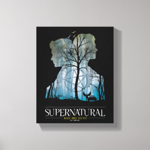 Supernatural Winchester Bros Forest Graphic Canvastryck