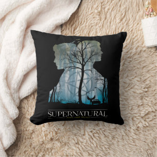 Supernatural Winchester Bros Forest Graphic Kudde