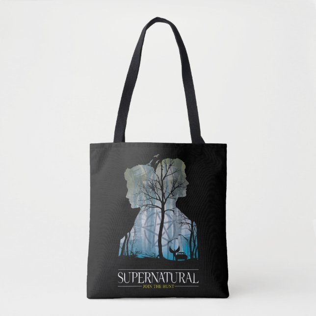 Supernatural Winchester Bros Forest Graphic Tygkasse (Framsida)