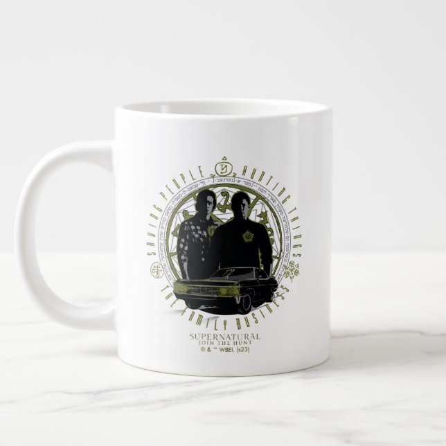 Supernatural Winchester Brothers Family Business Jumbo Mugg (Vänster)