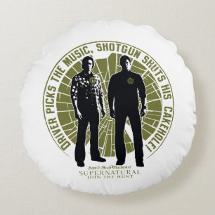 Supernatural Winchester Brothers ’Pistol’ Rund Kudde