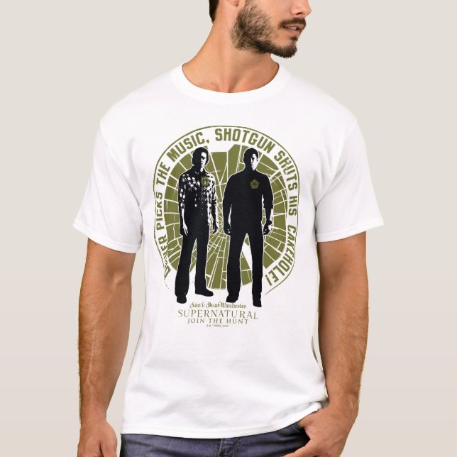 Supernatural Winchester Brothers ’Pistol’ T Shirt (Framsida)