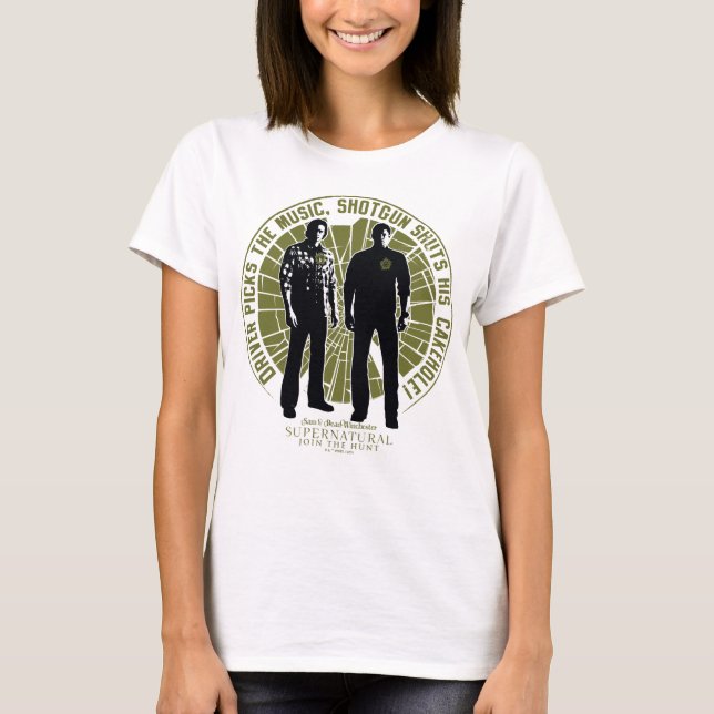 Supernatural Winchester Brothers ’Pistol’ T Shirt (Framsida)