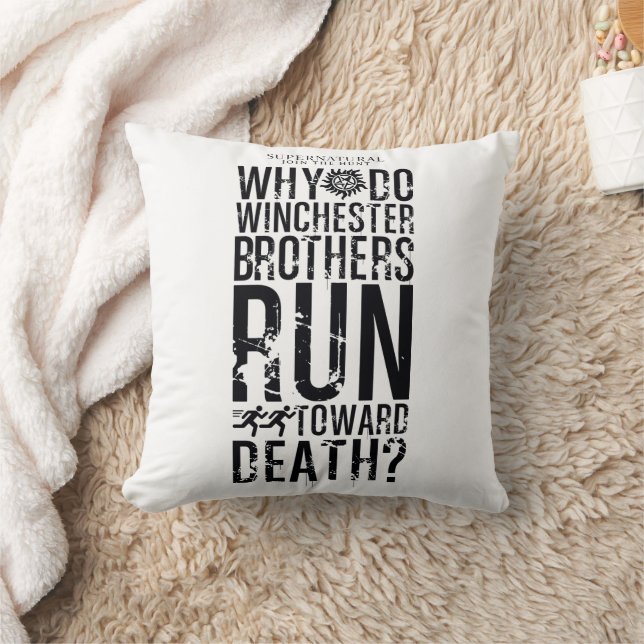 Supernatural Winchester Brothers Quote Kudde (Filt)