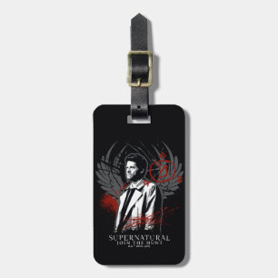 Supernaturlig Castiel Graffiti Graphic Bagagebricka
