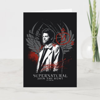 Supernaturlig Castiel Graffiti Graphic Kort
