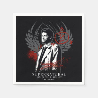 Supernaturlig Castiel Graffiti Graphic Pappersservett