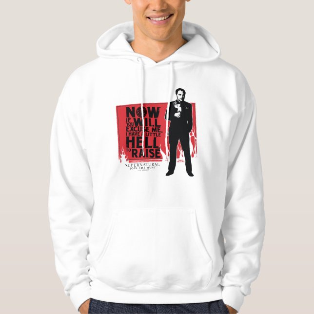 Supernaturlig Crowley-citattdiagram Hoodie (Framsida)