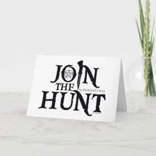 Supernaturlig "Gå med hunt" Kort
