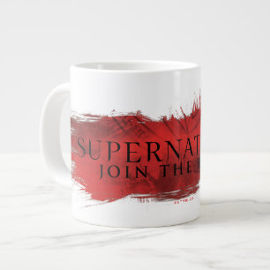 Supernaturlig "Gå med Hunt" Red Stänk Jumbo Mugg