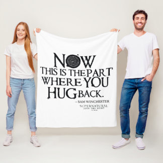 Supernaturlig "Hug Back"-offert Fleecefilt