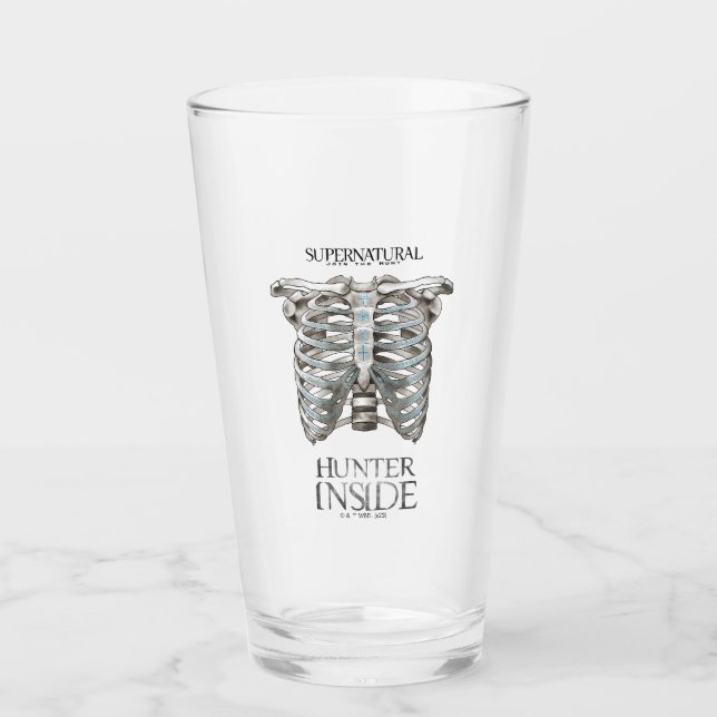 Supernaturlig "Hunter Inside" Ribcage Graphic Glaskopp (Framsida)