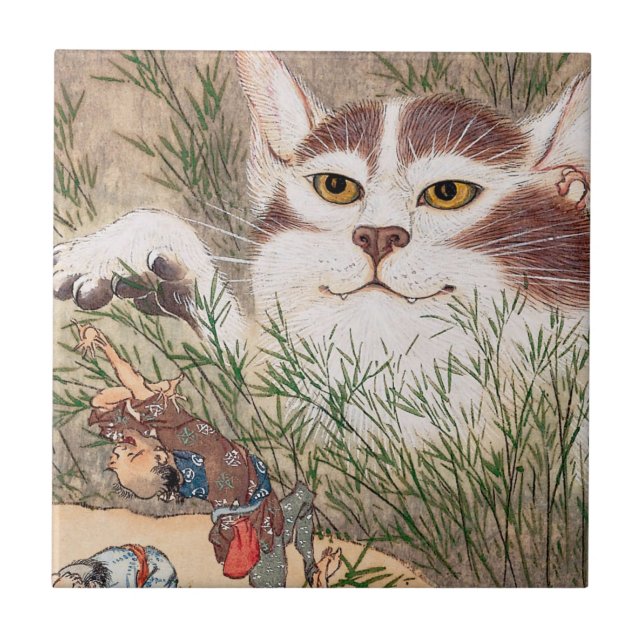 Supernaturlig katt kakelplatta (Framsidan)