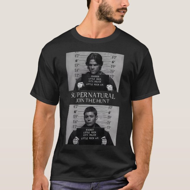 Supernaturlig Mugshot T Shirt (Framsida)