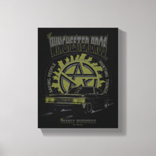 Supernaturlig "The Winchester Bros"-bilgrafik Canvastryck