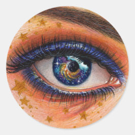 "Supernova"-dekal Runt Klistermärke