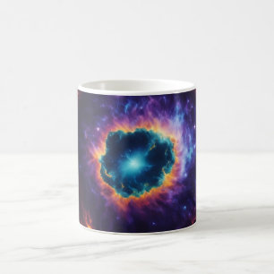 Supernova Explosion i Star-påfylld nattetid Himlar Kaffemugg