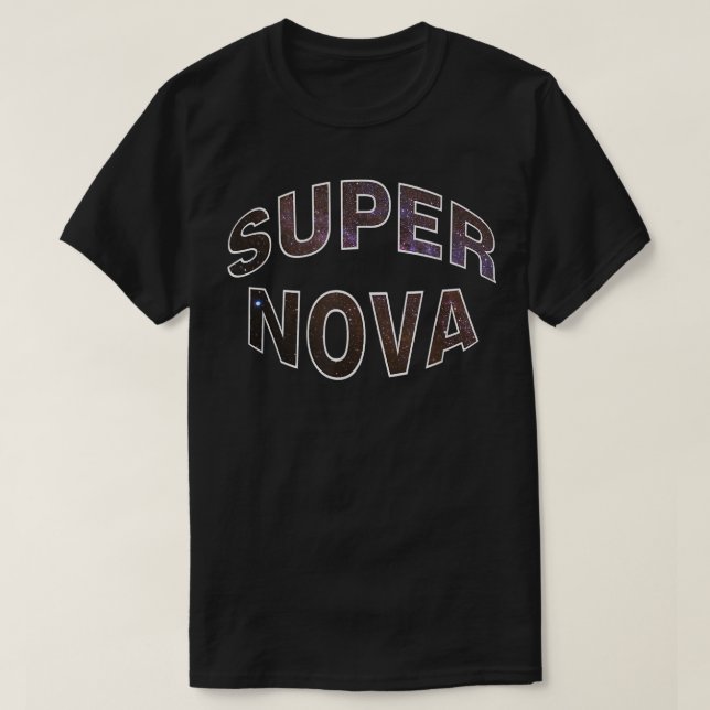 Supernova för rymdresenärer t shirt (Design framsida)