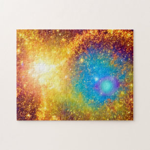 Supernova Golden Explosion i Fantastisk i Rymden Pussel