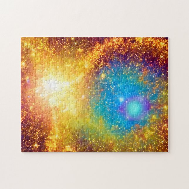 Supernova Golden Explosion i Fantastisk i Rymden Pussel (Horisontell)