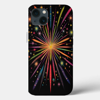 Supernova - Rainbow Stars Galaxy Svart Retro Boho