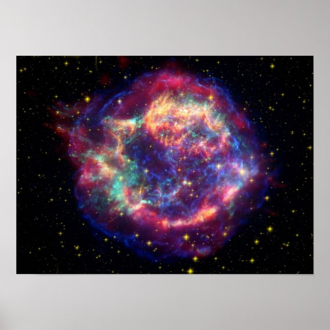 supernova Remnant Cassiopeia A Poster (Framsidan)