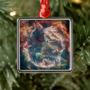 Supernova Remnant Cassiopeia Julgransprydnad Metall