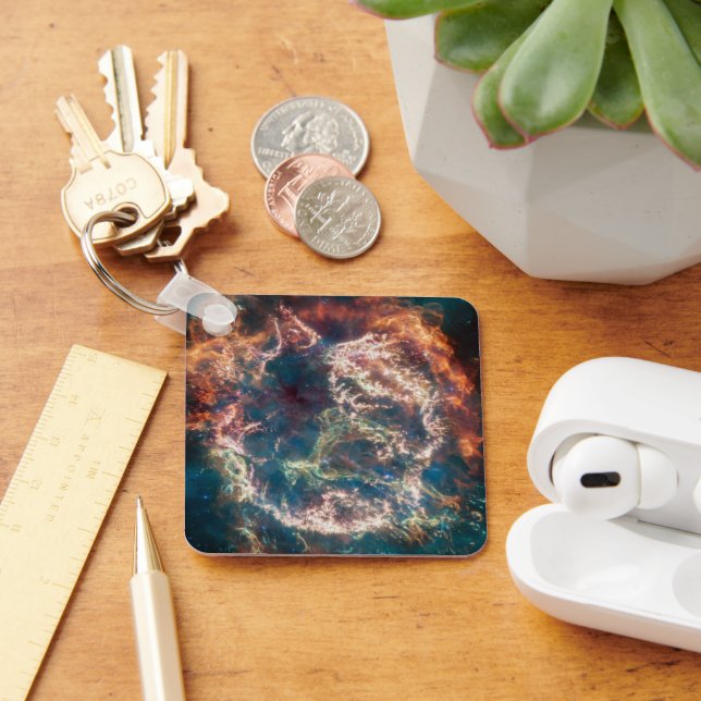Supernova Remnant Cassiopeia Nyckelring (Skrivbord)