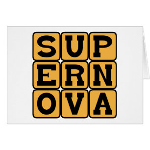 Supernova stjärn- explosion hälsningskort