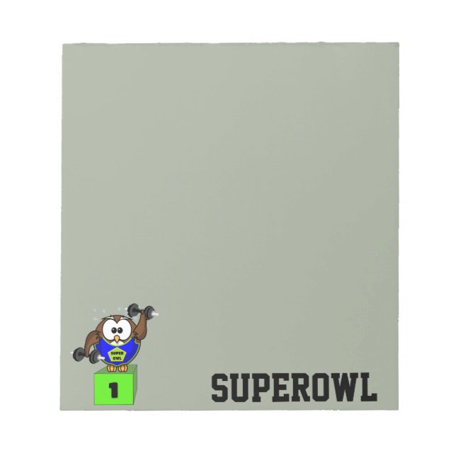 SuperOwl Anteckningsblock (Framsida)