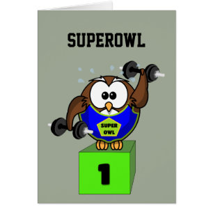 SuperOwl Hälsningskort