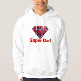 Superpappa – Cool superhjältestil pappa Hoodie